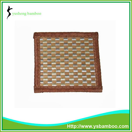 Weaving design bamboo cup mat