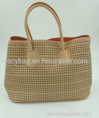 2016 pouching bag tan color double side useable