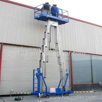 Easy operation vertical lifting man lift platform for cleaning