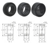 Spherical plain bearing made of carbon chromium steel hardened and phosphorization treatment