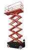 Four Wheels Mobile Scissor Lift Table / 10m Lifting Height Aerial Work Platforms