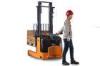 High Capacity 2 Ton Electric Reach Walk Behind Stacker Battery Side Extraction