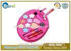 Fashionable Round Beautiful Childrens Makeup Kit Skin - Friendly With Private Label