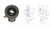 Rod end with welding shank is made up of rod end housing and a radial spherical plain bearing GE..E or GE..ES