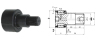 Stud type cam followers in inch dimensions are with or without seals-with eccentric bushing