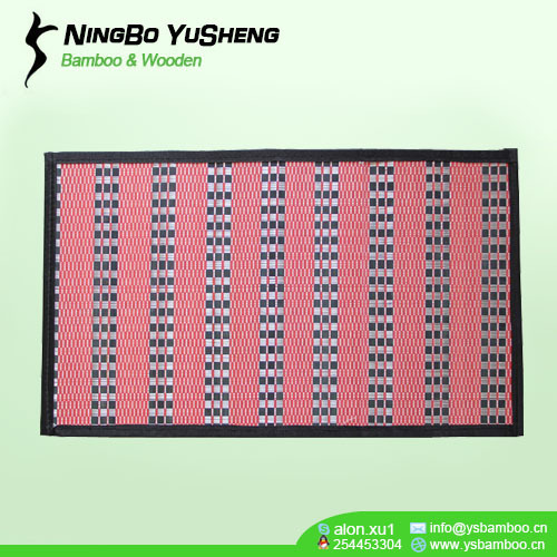 Fashion weaving design bamboo door mat