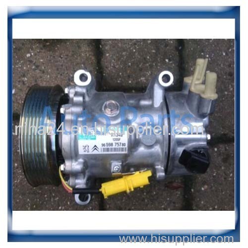 SANDEN 6C12 SD6C12 auto ac compressor Peugeot 207 307 408 Citroen C2 C4 9659875780 6453QJ 6453QK 6453WK 6453WL 96519109