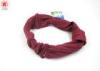 Decorative Hair Accessories Elastic Fabric Covered Headband Red ForWomen