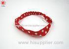 Red Baby Girl Elastic Fabric Headband Infant / Thin Elastic Headbands