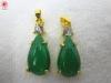 Fashionable Green Resin Charm Necklace Pendant Jewelry Accessories
