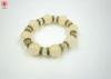 Customized Cute Beige Girls Charm Glass Bead Bracelets / Jewelry Charm Bracelets