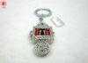 Promotional Gift Metal Keychains Customized Lock Diamond Key Holder