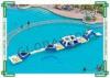 Challenge Track Inflatable Water Parks Floating Playgrounds 0.9mm Thick