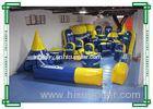 0.9mm PVC Tarpaulin Inflatable Paintball Bunkers 40pcs Blue and Yellow