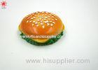 Simulated Hamburger Orange Resin Accessories For Promotional Gift