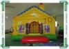 Yellow Bee Theme Inflatable Bouncy House 0.55mm PVC Tarpaulin