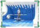 Blue Inflatable Sport Game Mechanical Surfboard Fire Retardant