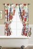 Decorative Hotel / Office Butterfly Window Curtains Transfer Printing Style