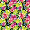 Tropical Floral Design Printing Transfer Paper 165CM Width Environmental Protection