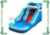 Commercial Inflatable Shark Water Slide Fire Retardant Digital Printing