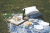Home Indoor / Outside Polyester Table Cloths Environmental Protection