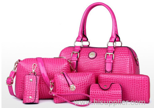 6 pcs Luxury ripple handbags CROCO Handicrafts handbags