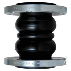 Double-sphere flexible rubber joint