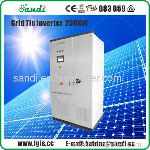 250kW solar grid tie inverter with isolation transformer