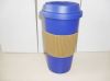 16OZ promotion gift double plastic hot coffee cup