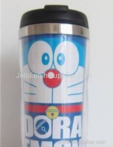 250ml/8oz plastic thermal mug biking bottle