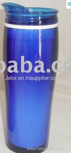 450ml promotion double plastic coffee mug cup