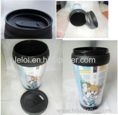 450ml promotion double plastic thermos mug cup