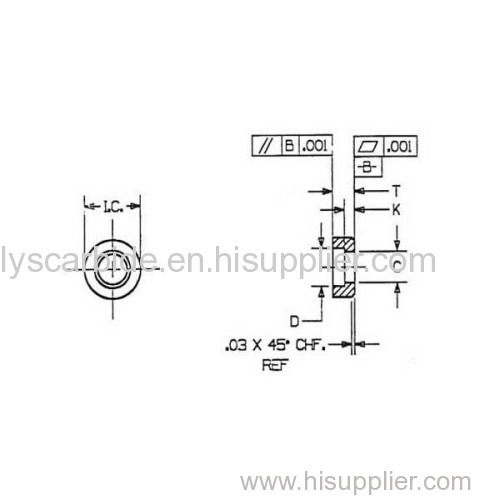 Round seats for indexable round inserts carbide shims