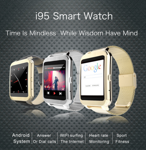 1.54 Inch TFT High Definition LCD Broadcom Bluetooth 4.0 WAKEUP OS System Support Heart Rate Monitoring Smart Watch