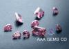 0.84ct 6mm Colored Pink Moissanite Round Cut For Shoes / Handbag