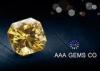 Synthetic Round Yellow Colored Moissanite Fancy Cutting Shape