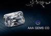 White / Colorful Radiant Cut Moissanite 2.62ct Hardness 9.2 To 9.5