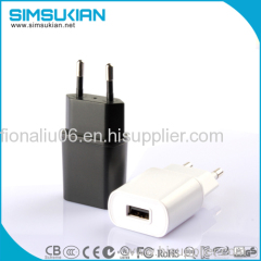 5v 2a usb wall charger for mobile phone