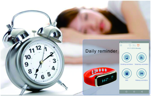 Appointment reminder drinking sedentary wakeup Smart Bracelets