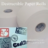 Custom Matte White Destructible Vinyl Label Paper Non Removable Sticker Tamper Evident Seal Sticker Paper