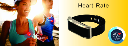 60mAh heart rate sleep monitor bluetooth smart bracelets 