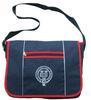 Campus Sling Shoulder Messenger Bag 300D Polyester Velcro Closed Embroidery Logo