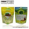 Clear Zippered Pouches Plastic Powder Doypack With Ziplock / EURO Hold