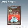 Flexible Coffee Bean Bags Packaging Three Side Seal Pouches With Handle Hole