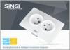 Electric light Wall Switch Socket / Europe Double wall socket