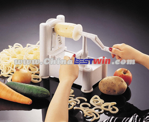 Spiralizer Shredder Fruit & Vegetable Tools Plastic Material vegetable slicer 4 Blade Spiral Slicer As Seen On TV