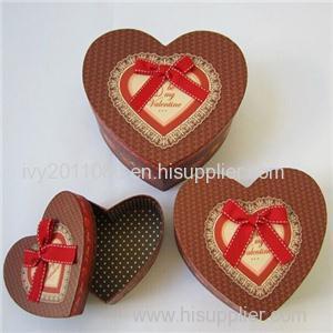 Heart Shaped Paper Present Box
