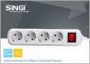 Smart 4 gang adaptor intelligent power strips with CE certificate