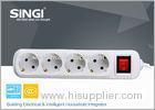 Smart 4 gang adaptor intelligent power strips with CE certificate