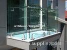 Energy - saving 10mm Tempered frameless glass handrail panel with hole